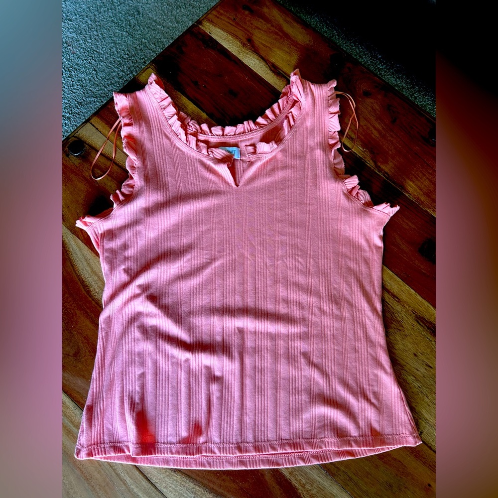 Womens Try Craft ruffle detail tank top. Size XL.